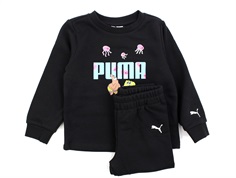 Puma black sweatset med bluse og bukser SpongeBob